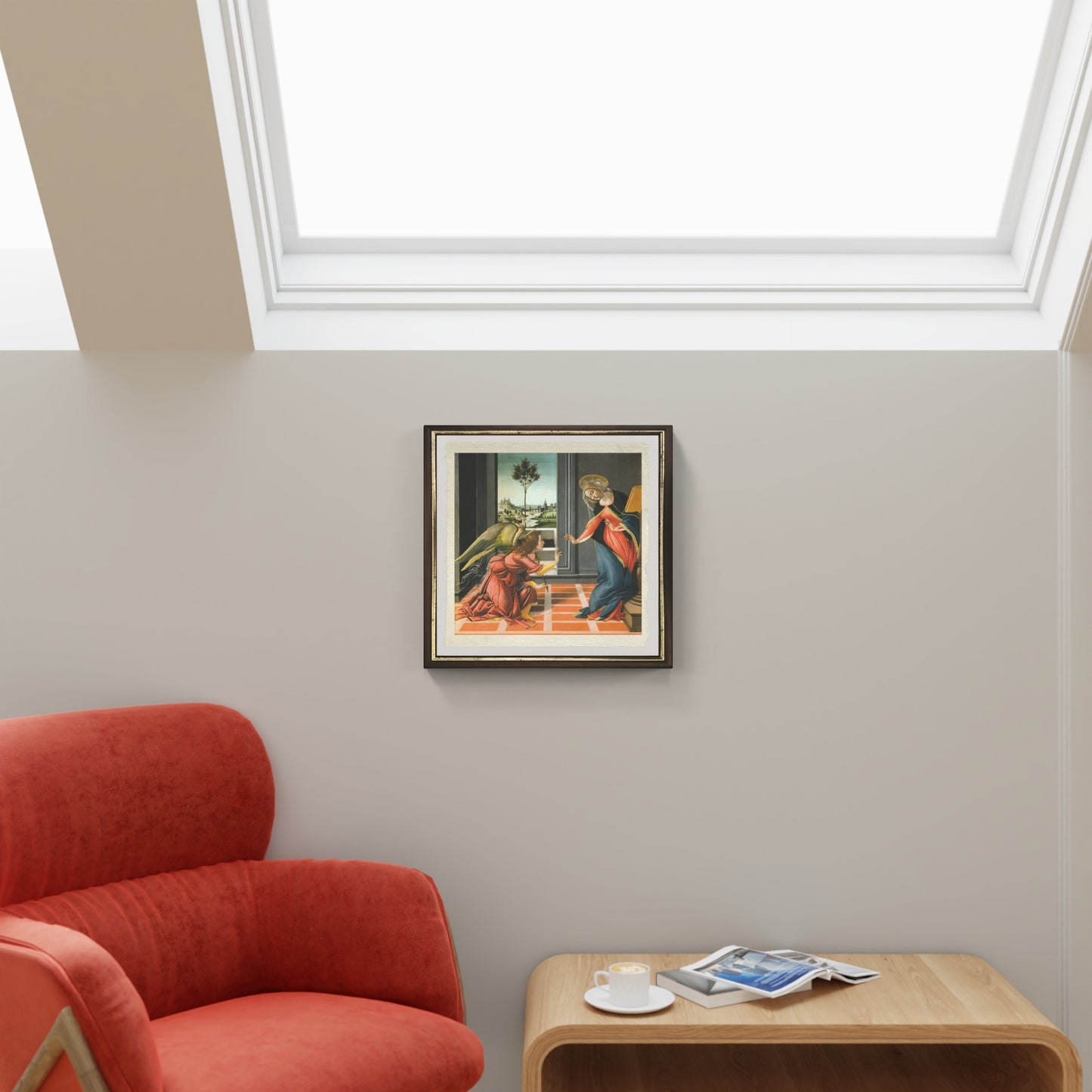 L'Annunciazione di Cestello di Sandro Botticelli su pregiata carta Amalfi