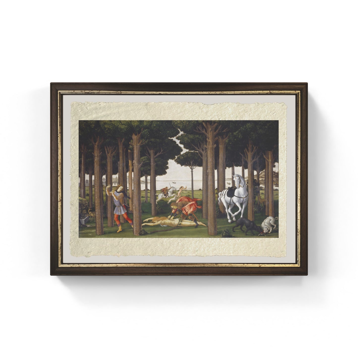 Uccisione della donna di Sandro Botticelli su pregiata carta Amalfi