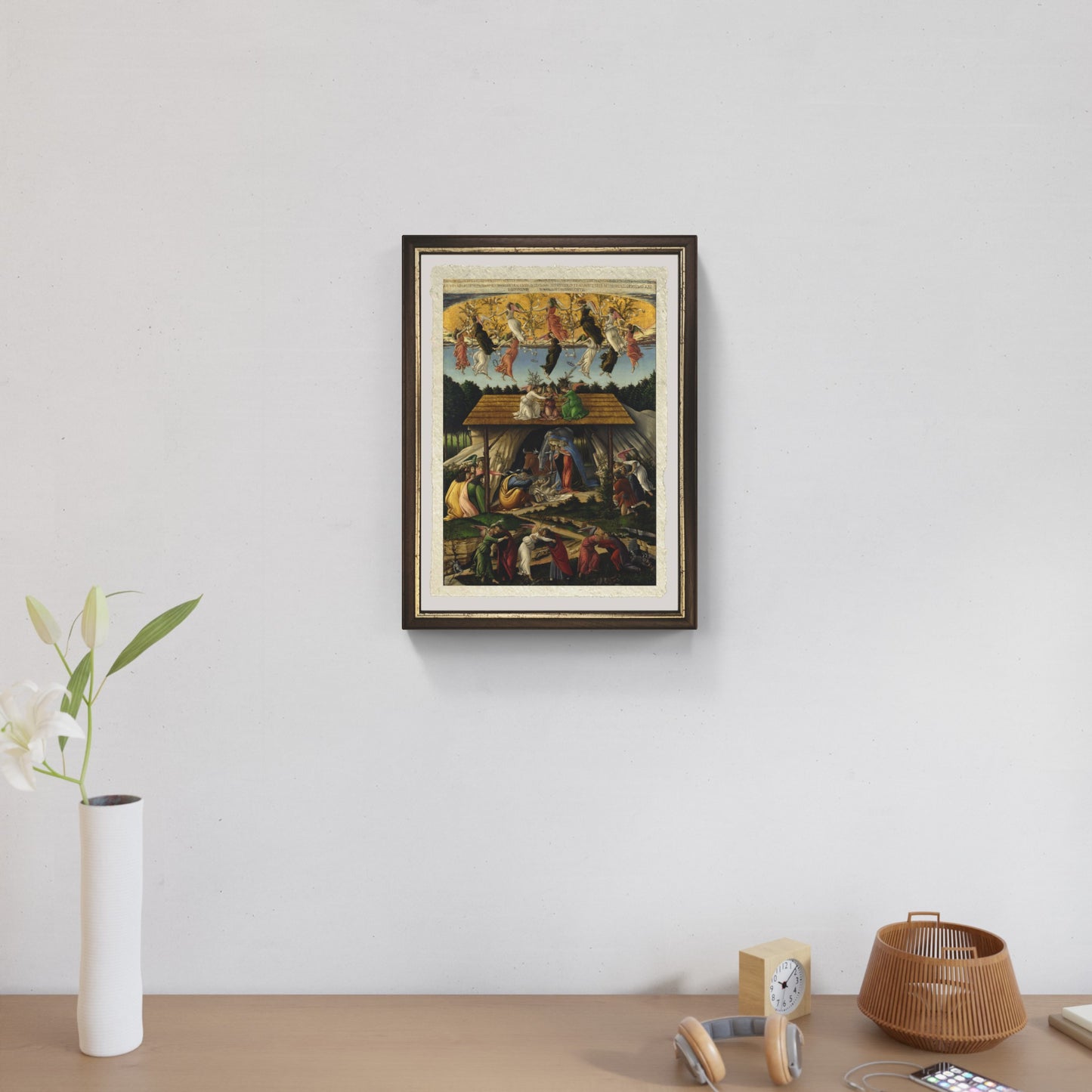 La Natività mistica di Sandro Botticelli su pregiata carta Amalfi