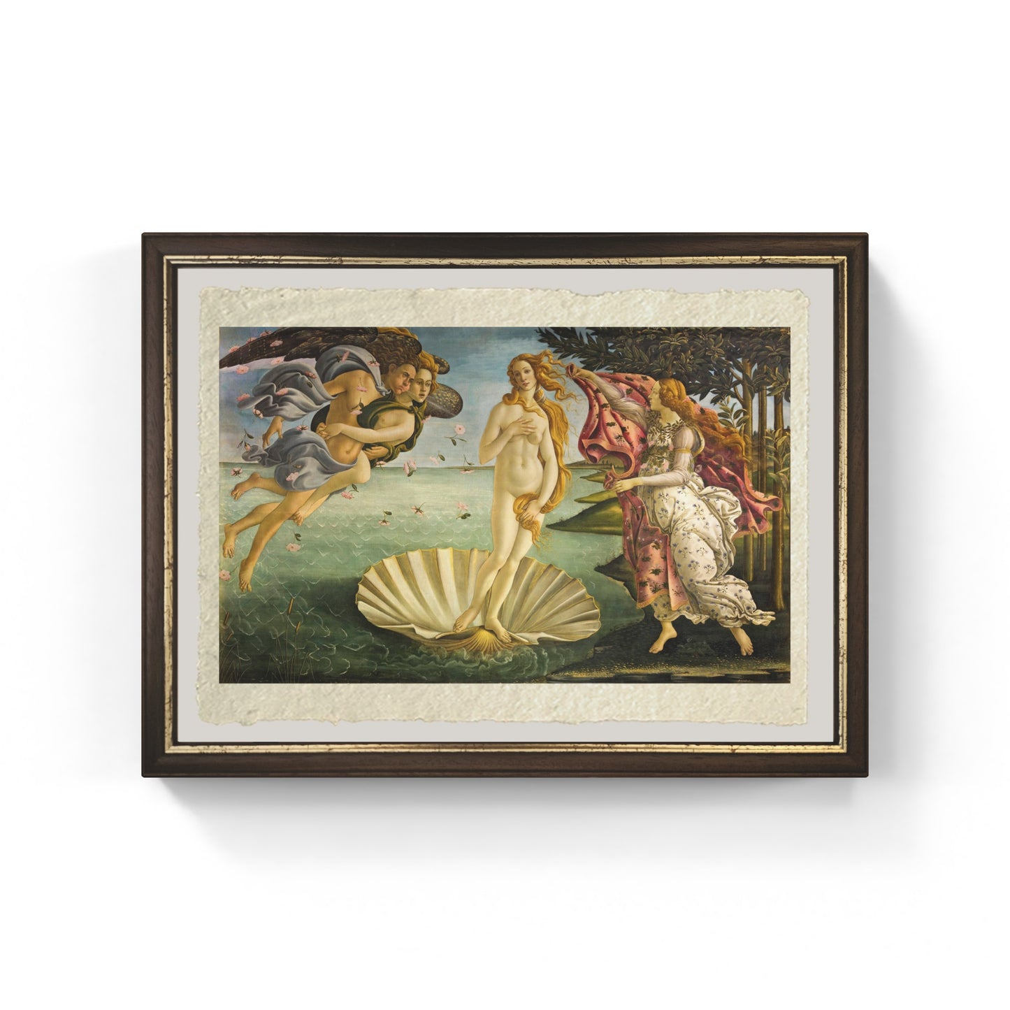 La nascita di Venere di Sandro Botticelli su pregiata carta Amalfi