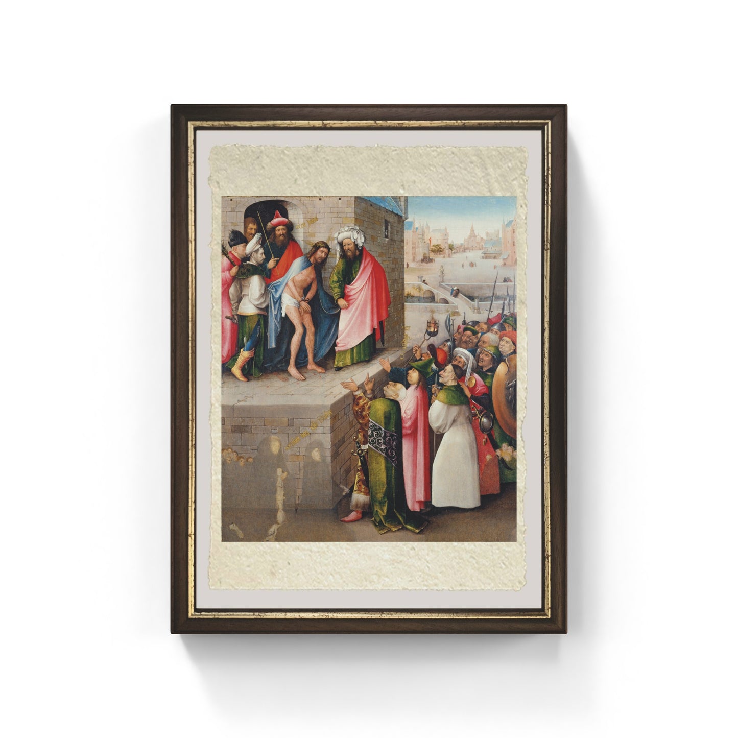 Ecce Homo di Hieronymus Bosch su pregiata carta Amalfi