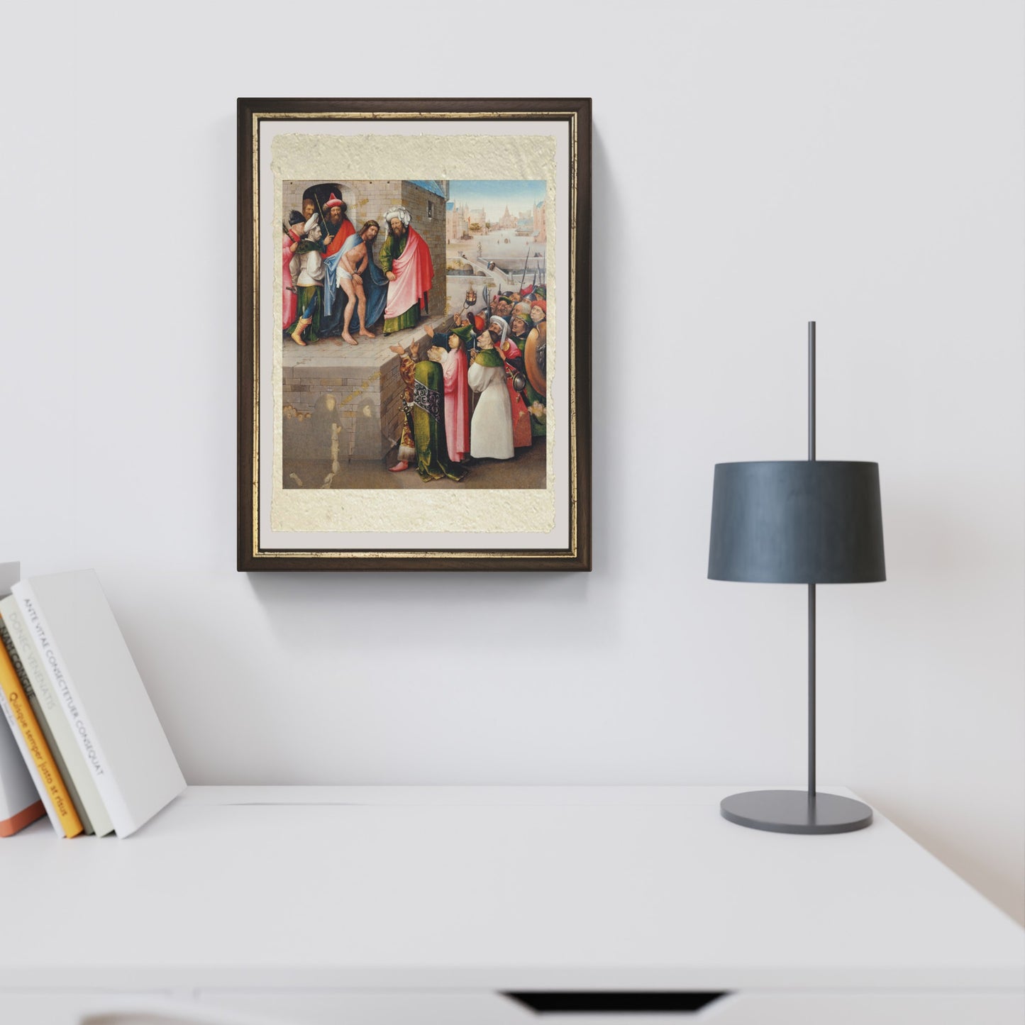 Ecce Homo di Hieronymus Bosch su pregiata carta Amalfi