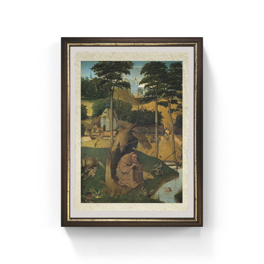Tentazioni di sant'Antonio di Hieronymus Bosch su pregiata carta Amalfi