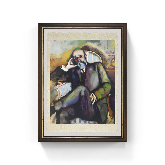 Ritratto del padre di Marcel Duchamp su pregiata carta Amalfi