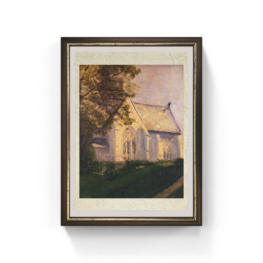 Chiesa a Blainville di Marcel Duchamp su pregiata carta Amalfi