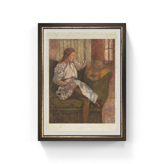 Ritratto di Yvonne Duchamp di Marcel Duchamp su pregiata carta Amalfi