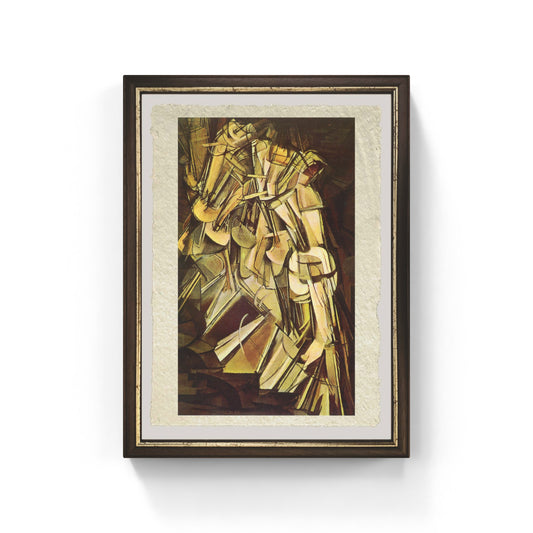 Nudo che scende le scale n.2 di Marcel Duchamp su pregiata carta Amalfi