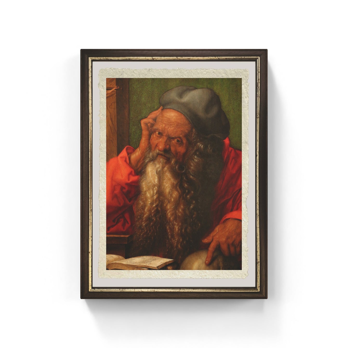 San Girolamo nello studio di Albrecht Dürer su pregiata carta Amalfi