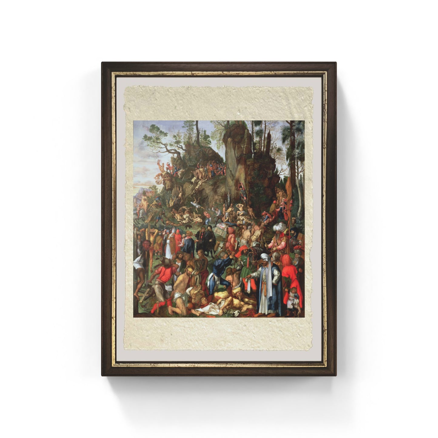 Martirio dei diecimila di Albrecht Dürer su pregiata carta Amalfi