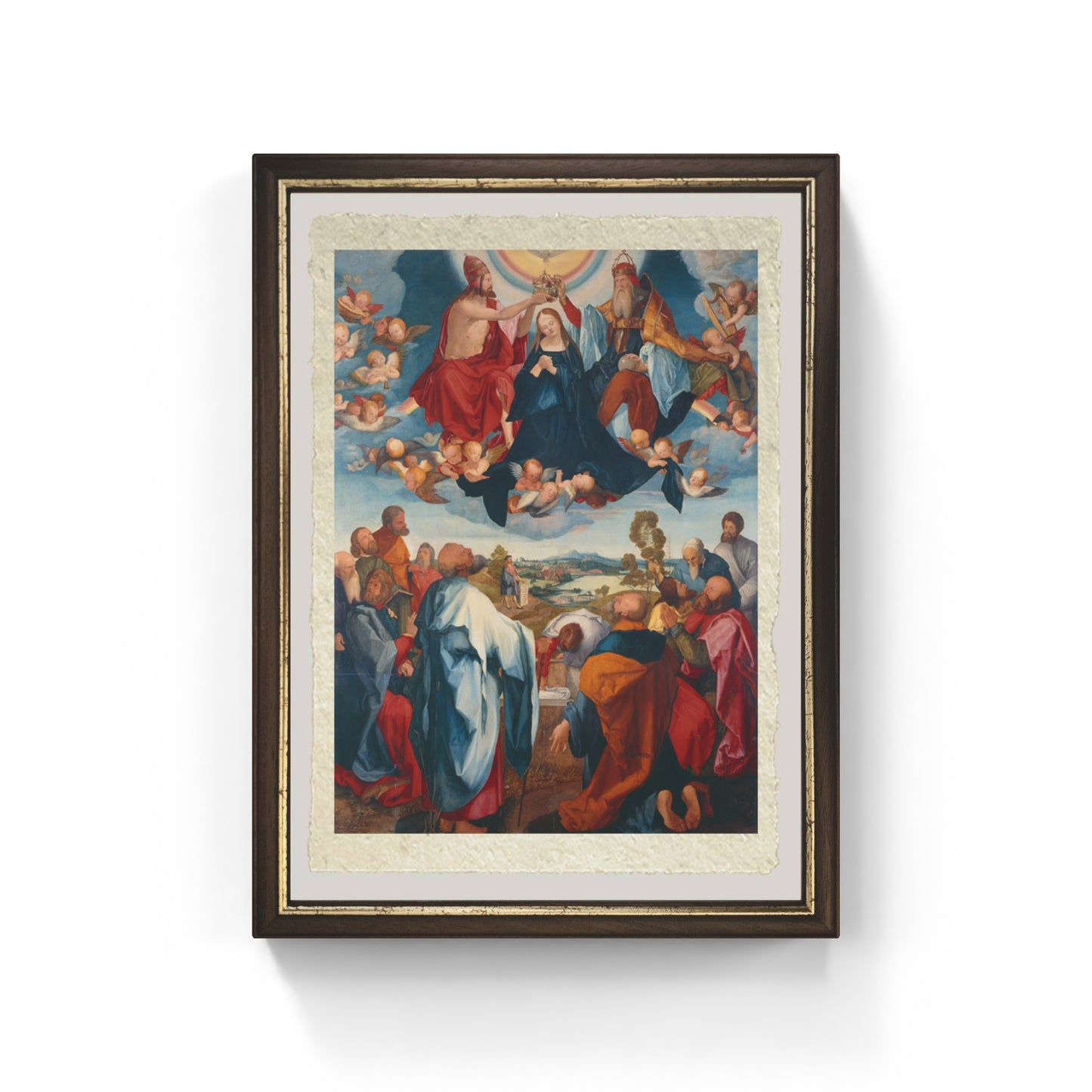 Altare Heller (dettaglio) di Albrecht Dürer su pregiata carta Amalfi
