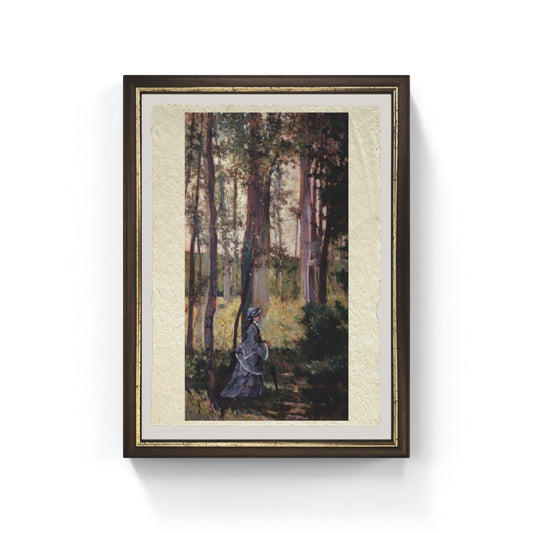 Lady in the Woods  by Giovanni Fattori on refined Amalfi paper