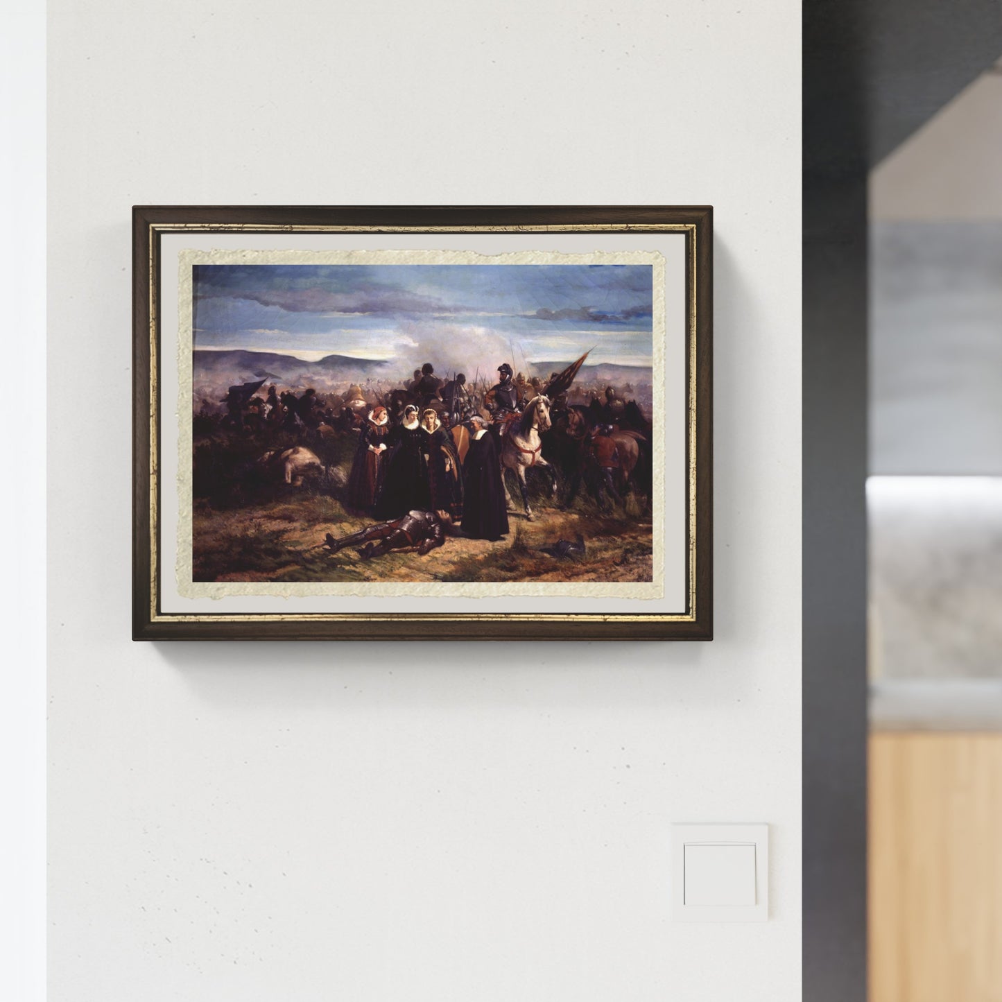 Maria Stuarda al campo di Crookstone di Giovanni Fattori su pregiata carta Amalfi