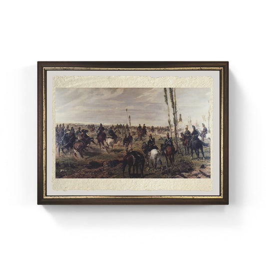 Assalto a Madonna della Scoperta di Giovanni Fattori su pregiata carta Amalfi