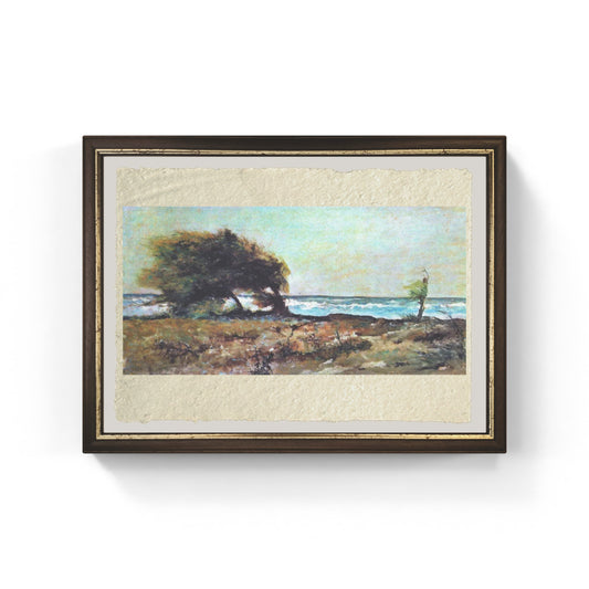 Libecciata di Giovanni Fattori su pregiata carta Amalfi