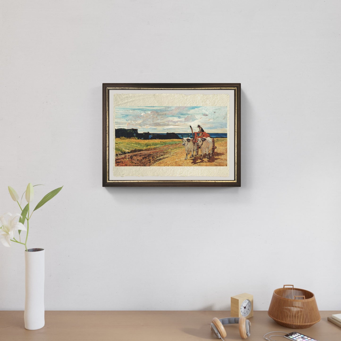 View of Vetheuil, painting by Claude Monet