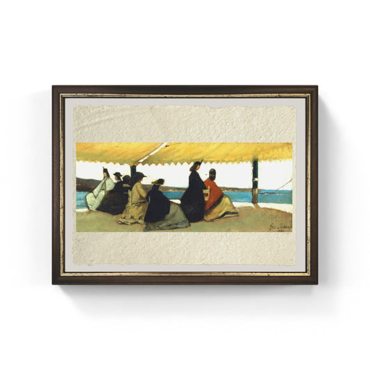 La rotonda dei Bagni Palmieri di Giovanni Fattori su pregiata carta Amalfi