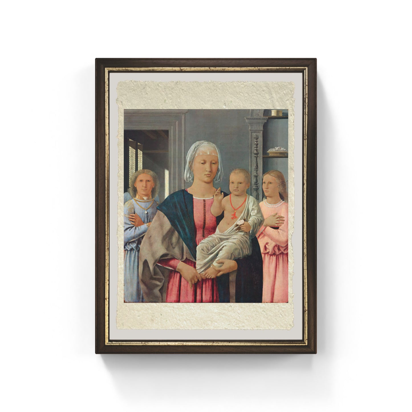 La Madonna di Senigallia di Piero della Francesca su pregiata carta Amalfi