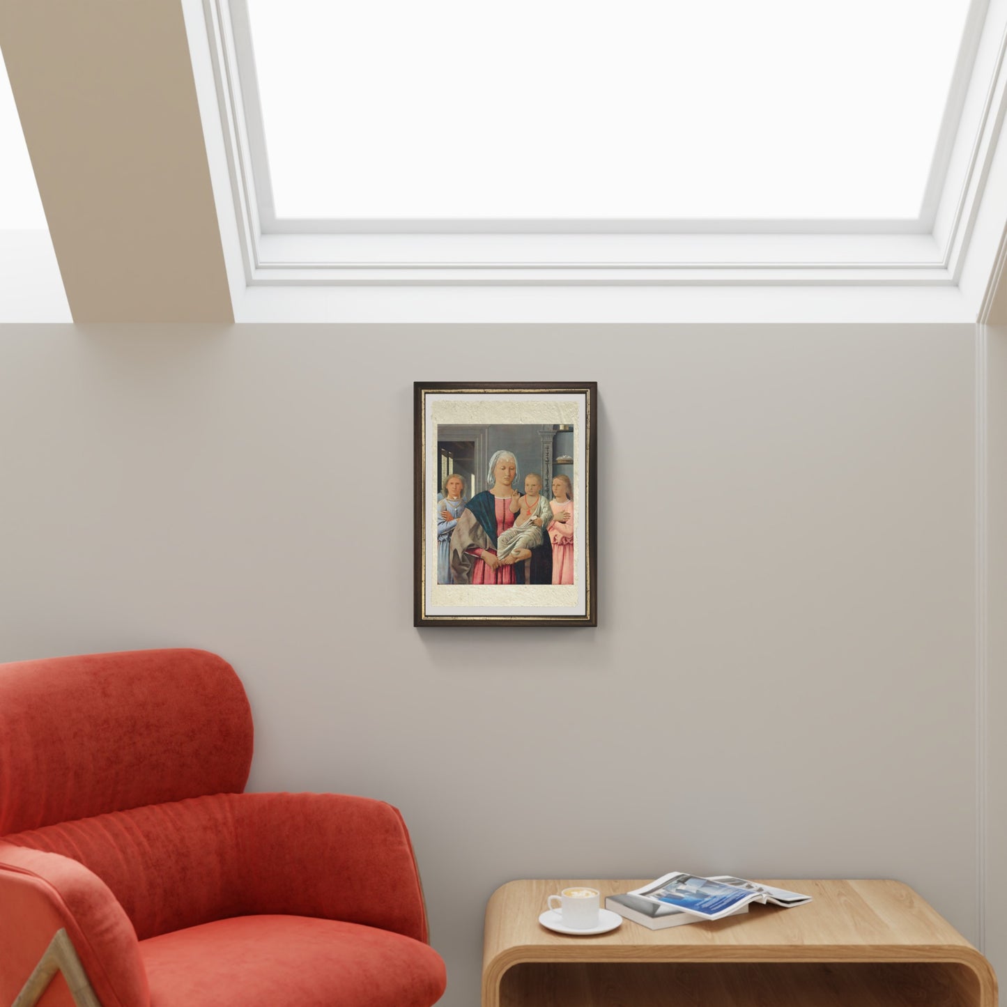 La Madonna di Senigallia di Piero della Francesca su pregiata carta Amalfi