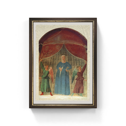 Madonna del parto di Piero della Francesca su pregiata carta Amalfi