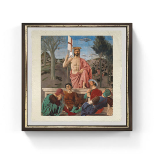 La Resurrezione di Piero della Francesca su pregiata carta Amalfi