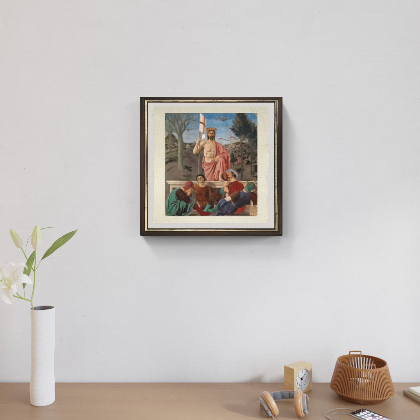 La Resurrezione di Piero della Francesca su pregiata carta Amalfi