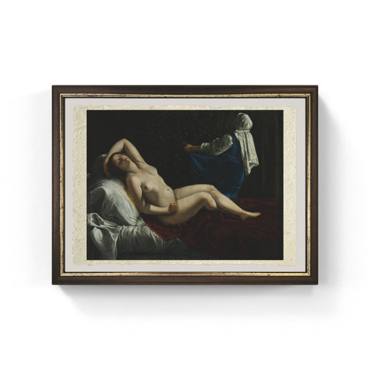 Danaë di Artemisia Gentileschi su pregiata carta Amalfi