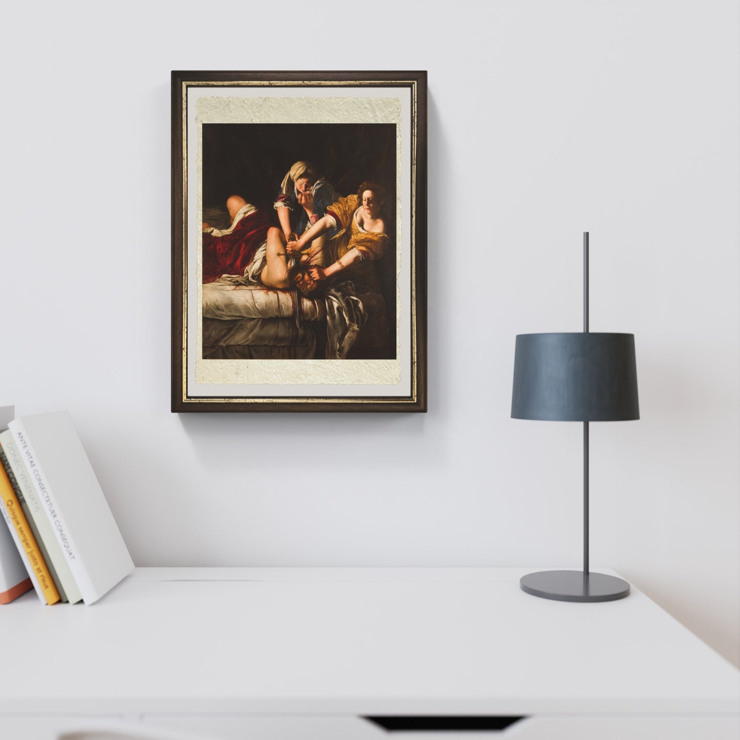 Judith beheading Holofernes, Artemisia Gentileschi on refined Amalfi paper