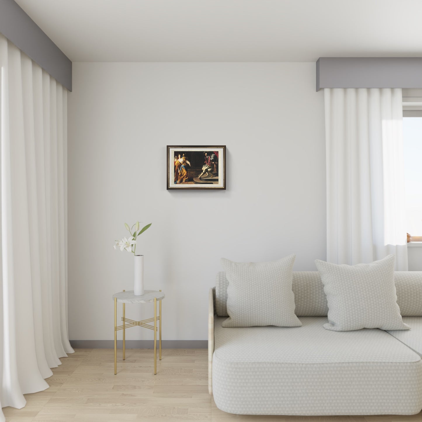 Ester e Assuero di Artemisia Gentileschi su pregiata carta Amalfi