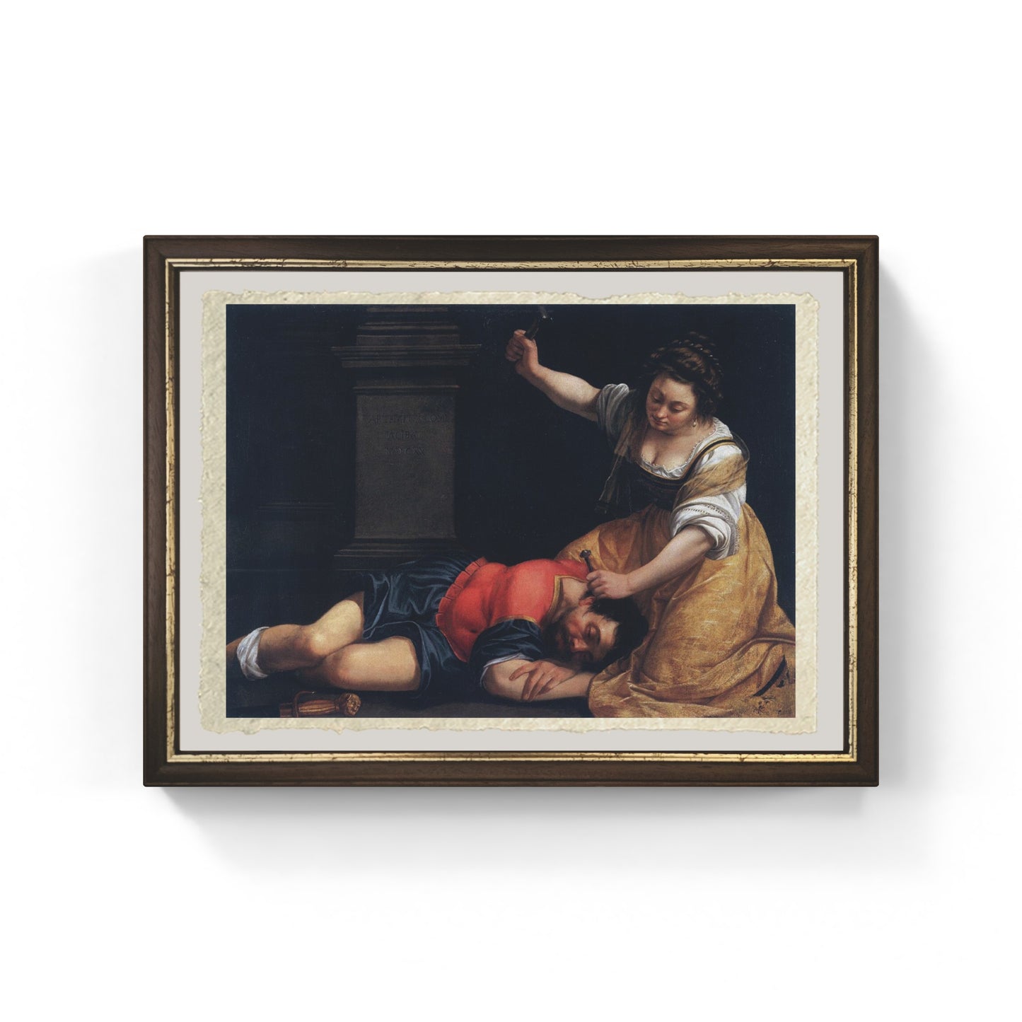 Giaele e Sisara di Artemisia Gentileschi su pregiata carta Amalfi