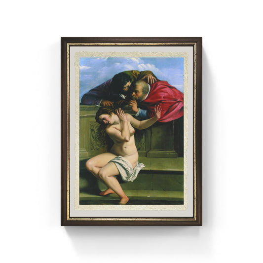 Susanna e i vecchioni di Artemisia Gentileschi su pregiata carta Amalfi