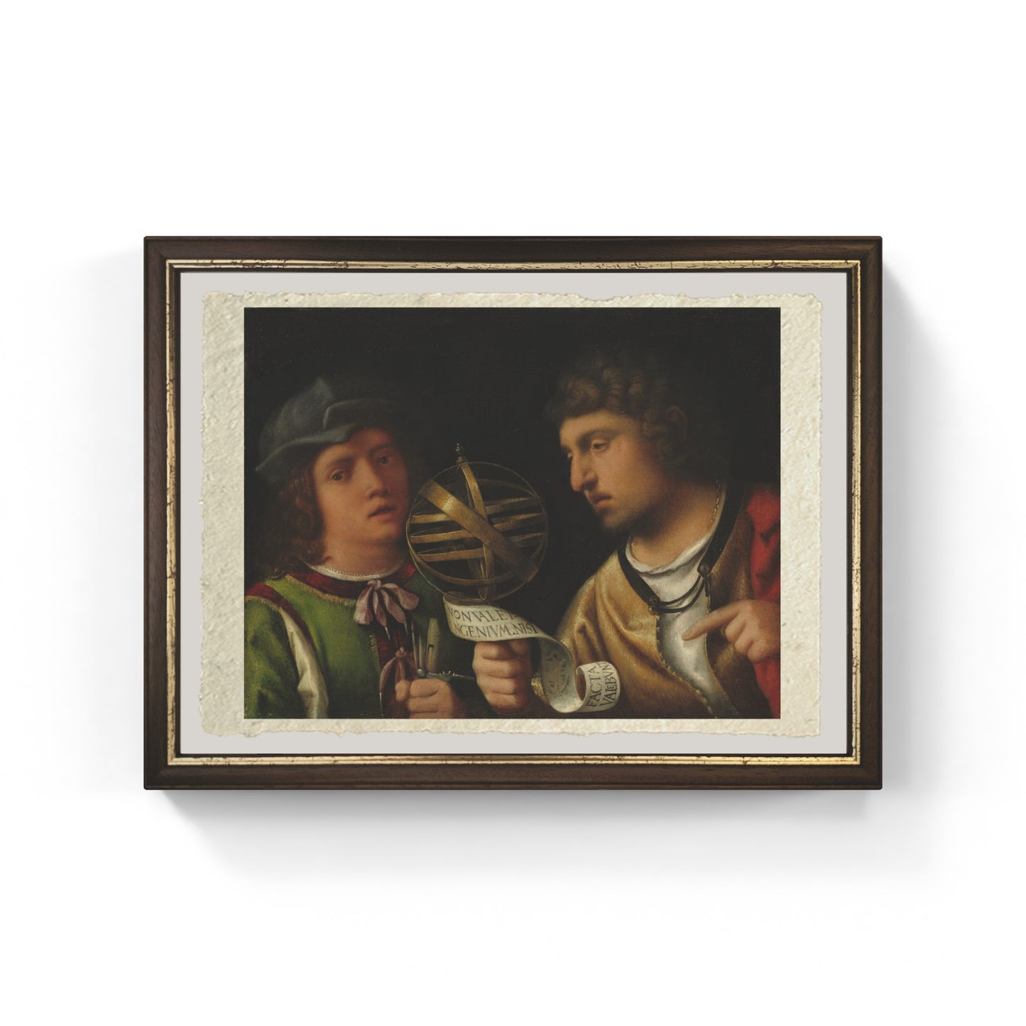 Giovanni Borgherini col maestro-astrologo di Giorgione su pregiata carta Amalfi