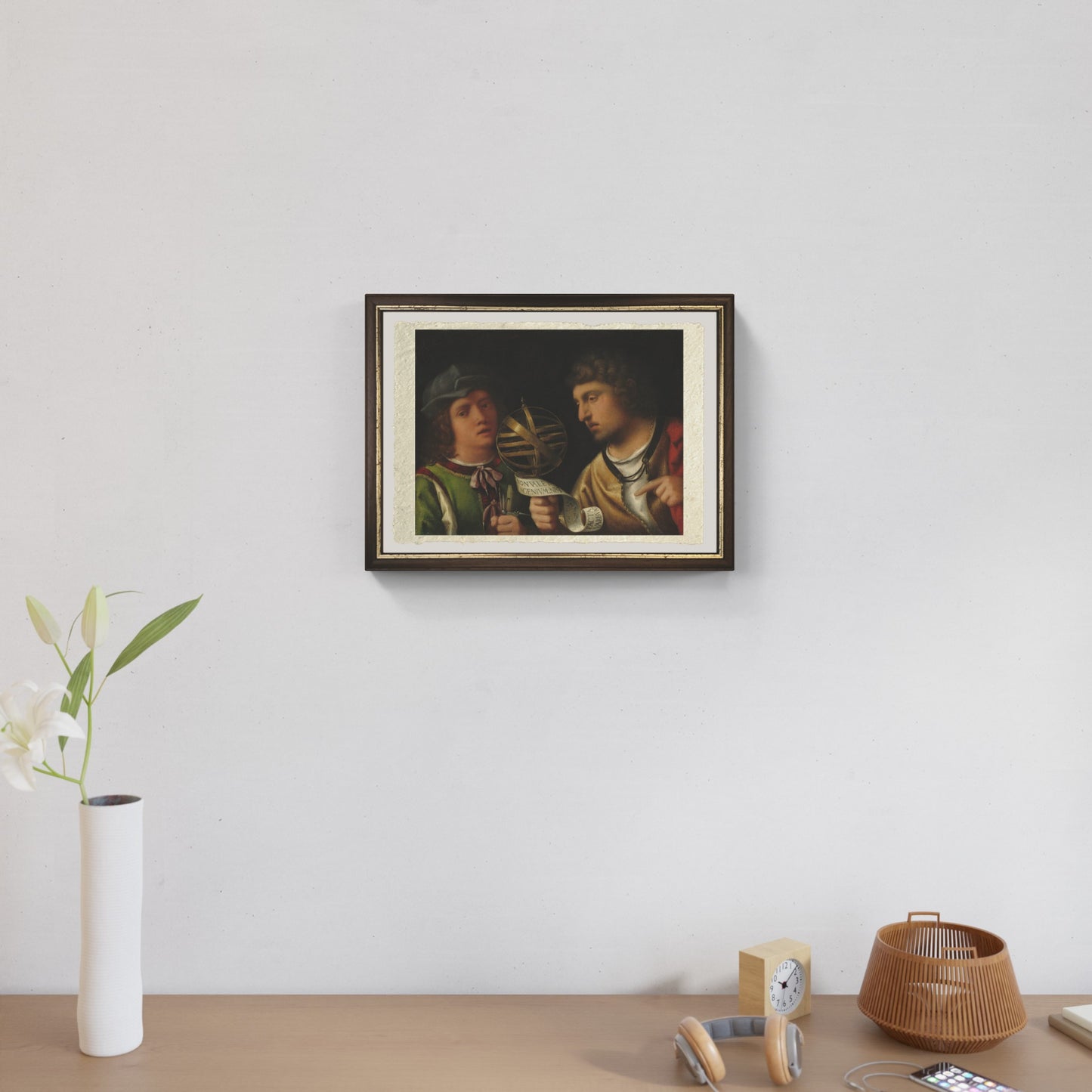 Giovanni Borgherini col maestro-astrologo di Giorgione su pregiata carta Amalfi