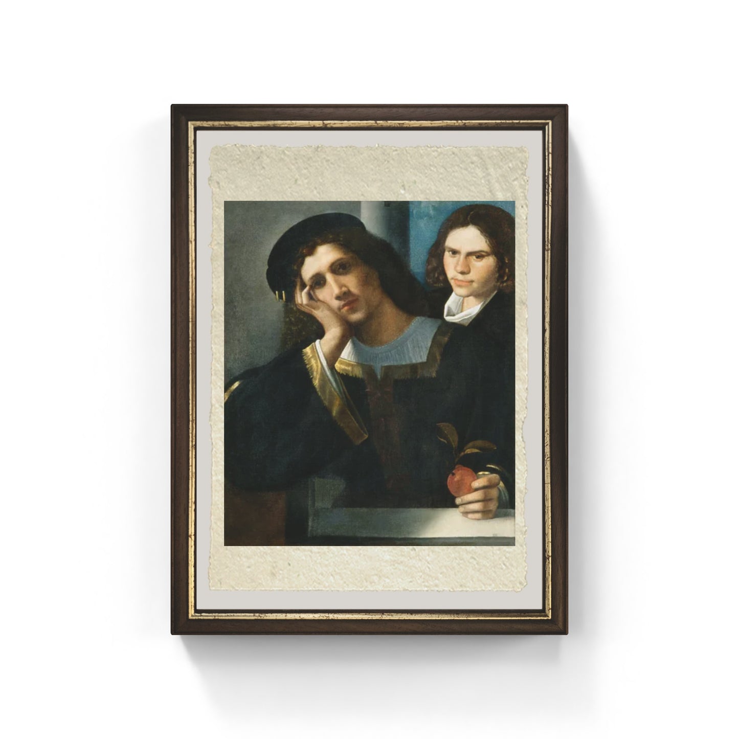 Ritratto doppio di Giorgione su pregiata carta Amalfi