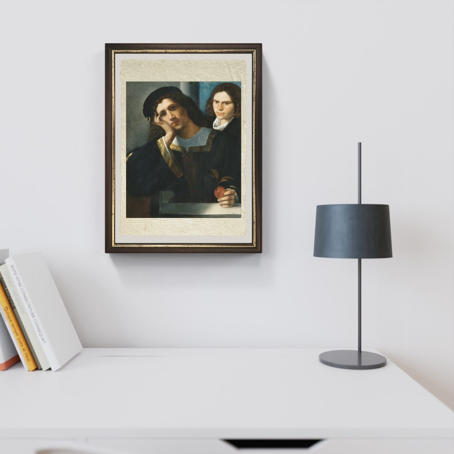 Ritratto doppio di Giorgione su pregiata carta Amalfi