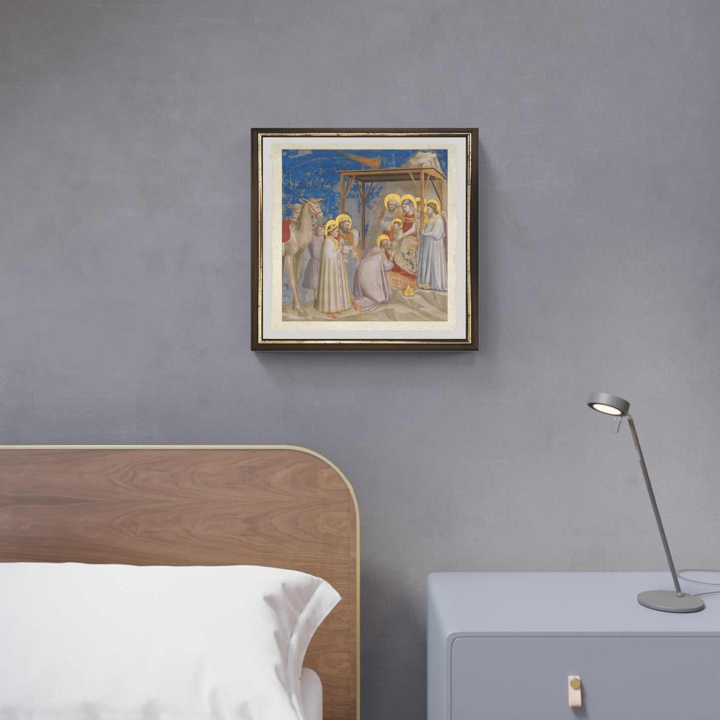 Adorazione dei Magi di Giotto su pregiata carta Amalfi