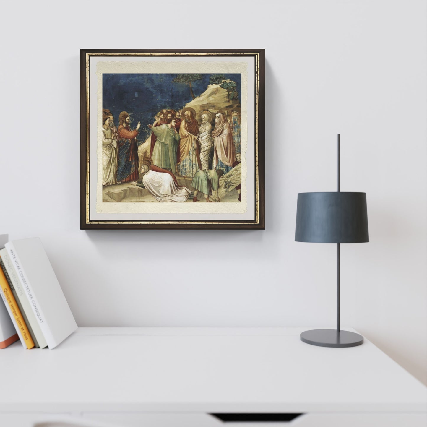 Raising of Lazarus by Giotto on fine Amalfi paper