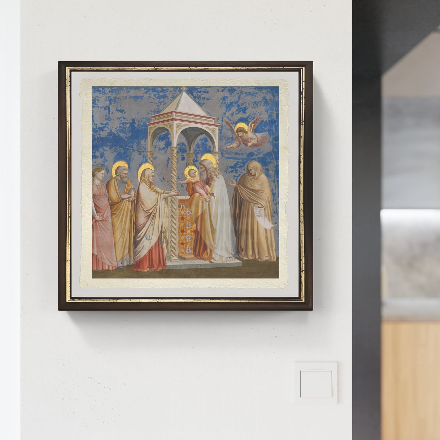 Presentation of Jesus at the Temple by Giotto on refined Amalfi paper