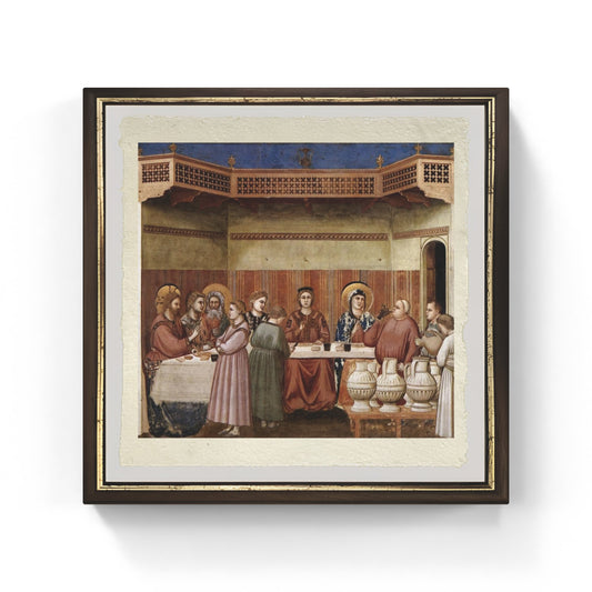 Nozze di Cana di Giotto su pregiata carta Amalfi