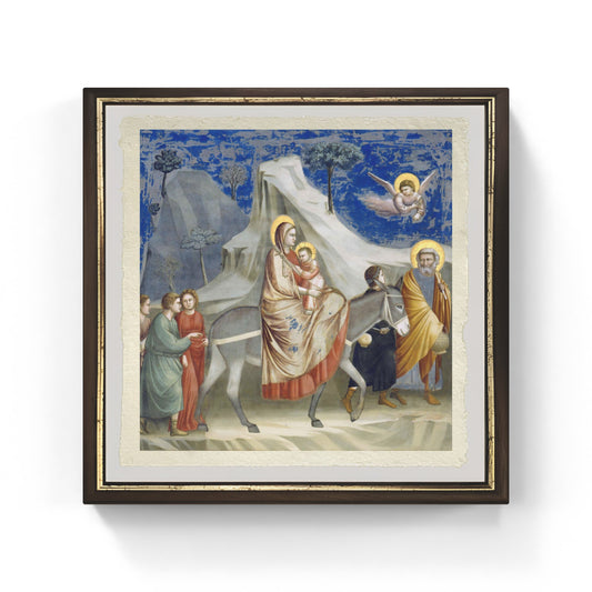 The Flight into Egypt by Giotto on refined Amalfi paper