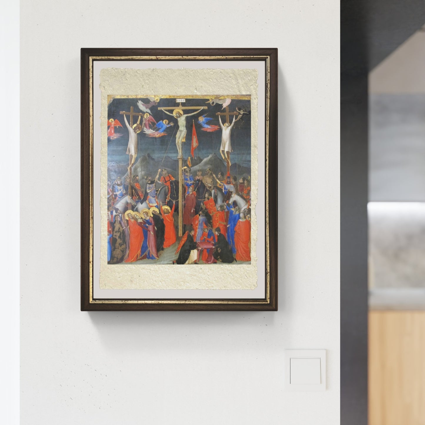 The Crucifixion by Giotto on fine Amalfi paper