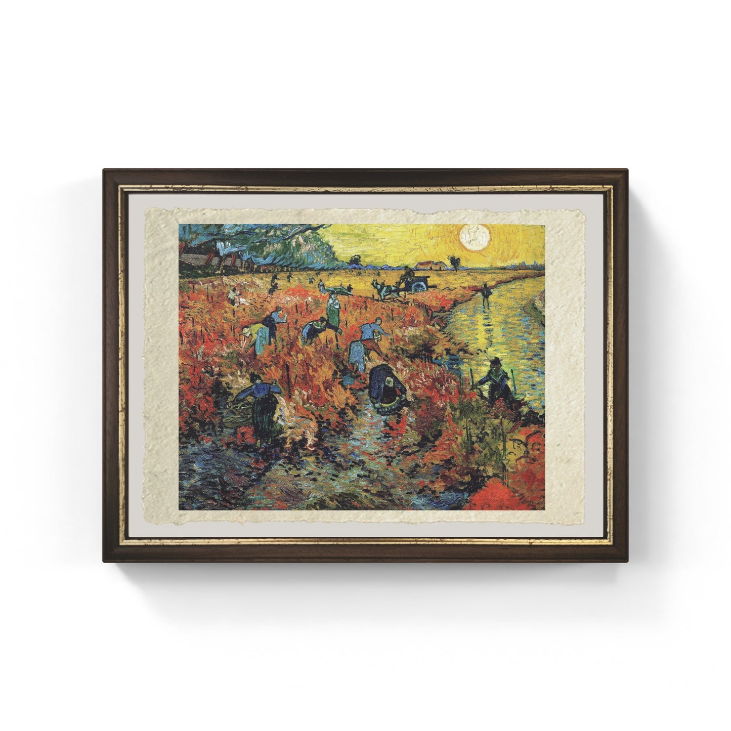 Still life with two sunflowers, Van Gogh. Reproduction