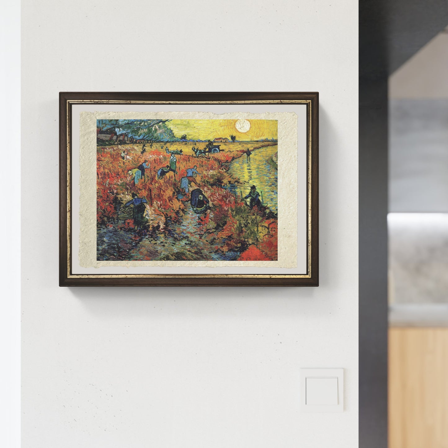 Still life with two sunflowers, Van Gogh. Reproduction