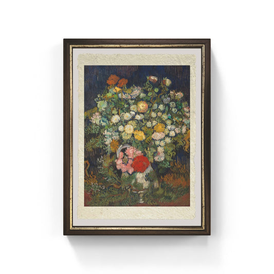 Still life with two sunflowers, Van Gogh. Reproduction