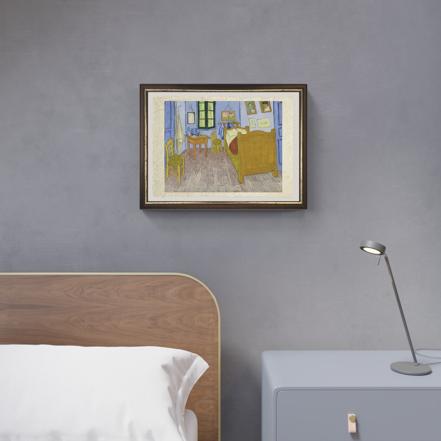 Still life with two sunflowers, Van Gogh. Reproduction