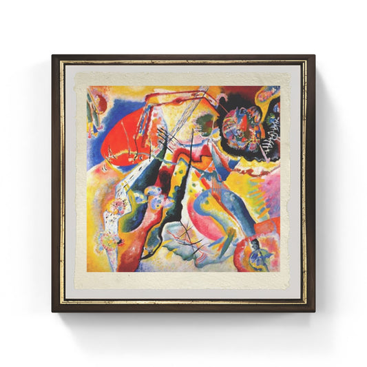 Pittura con macchia rossa di Wassily Kandinsky su pregiata carta Amalfi