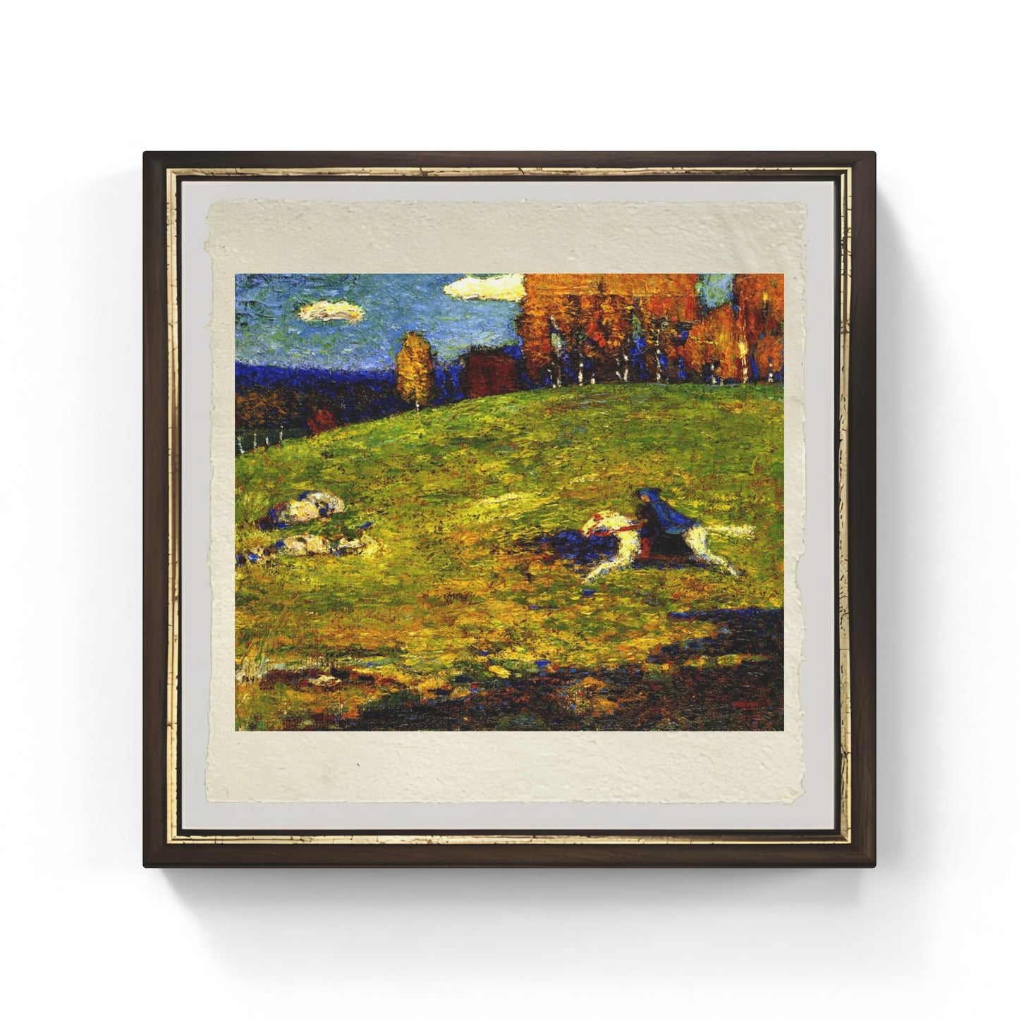 Il Cavaliere Azzurro di Wassily Kandinsky su pregiata carta Amalfi