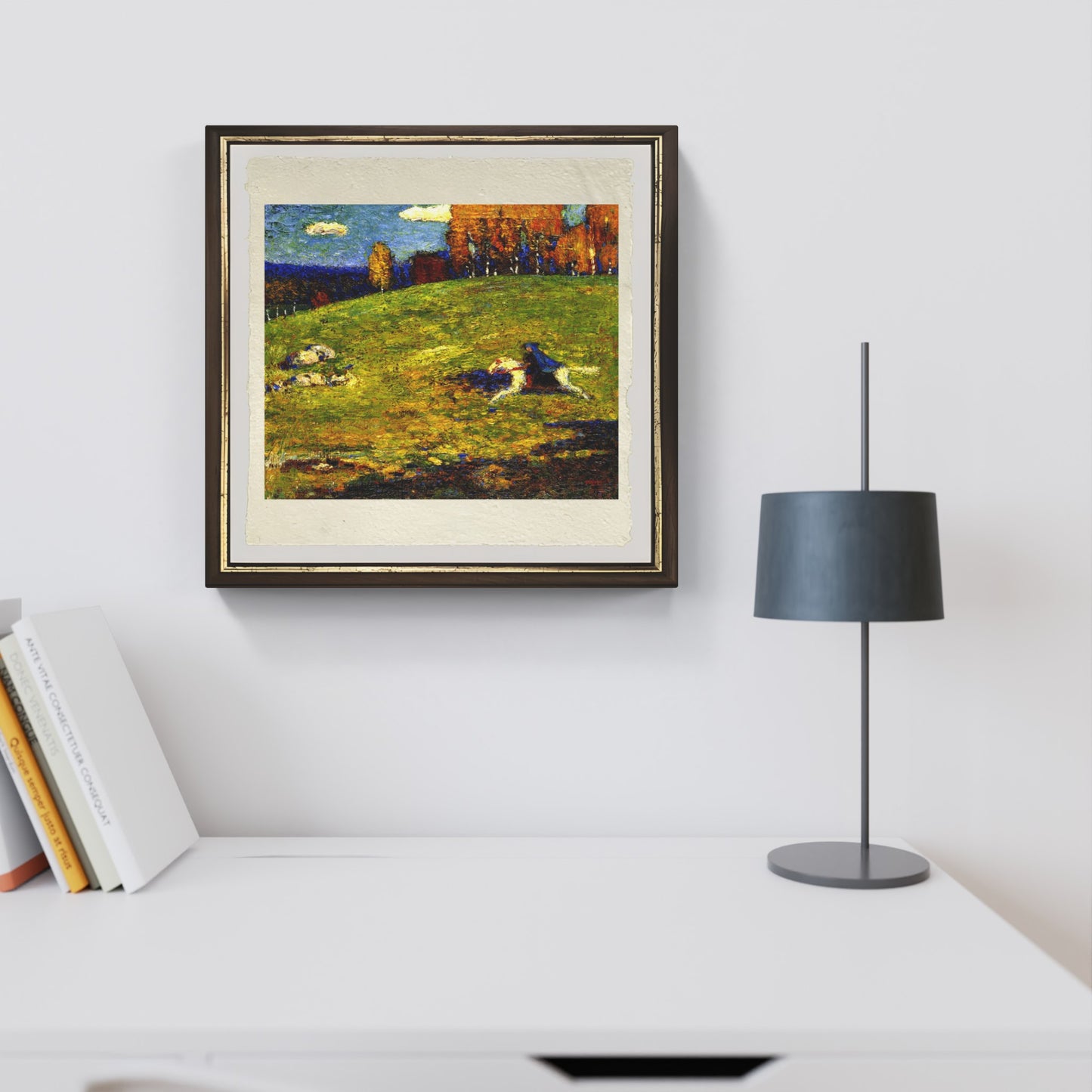 Il Cavaliere Azzurro di Wassily Kandinsky su pregiata carta Amalfi