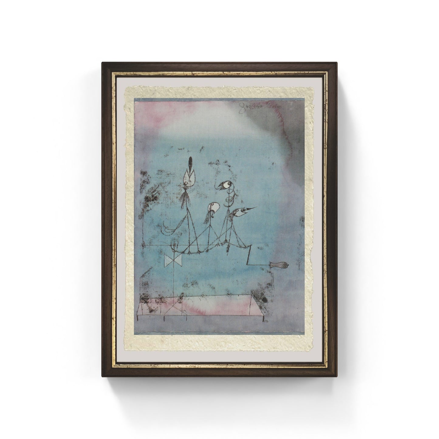 La macchina cinguettante di Paul Klee su pregiata carta Amalfi