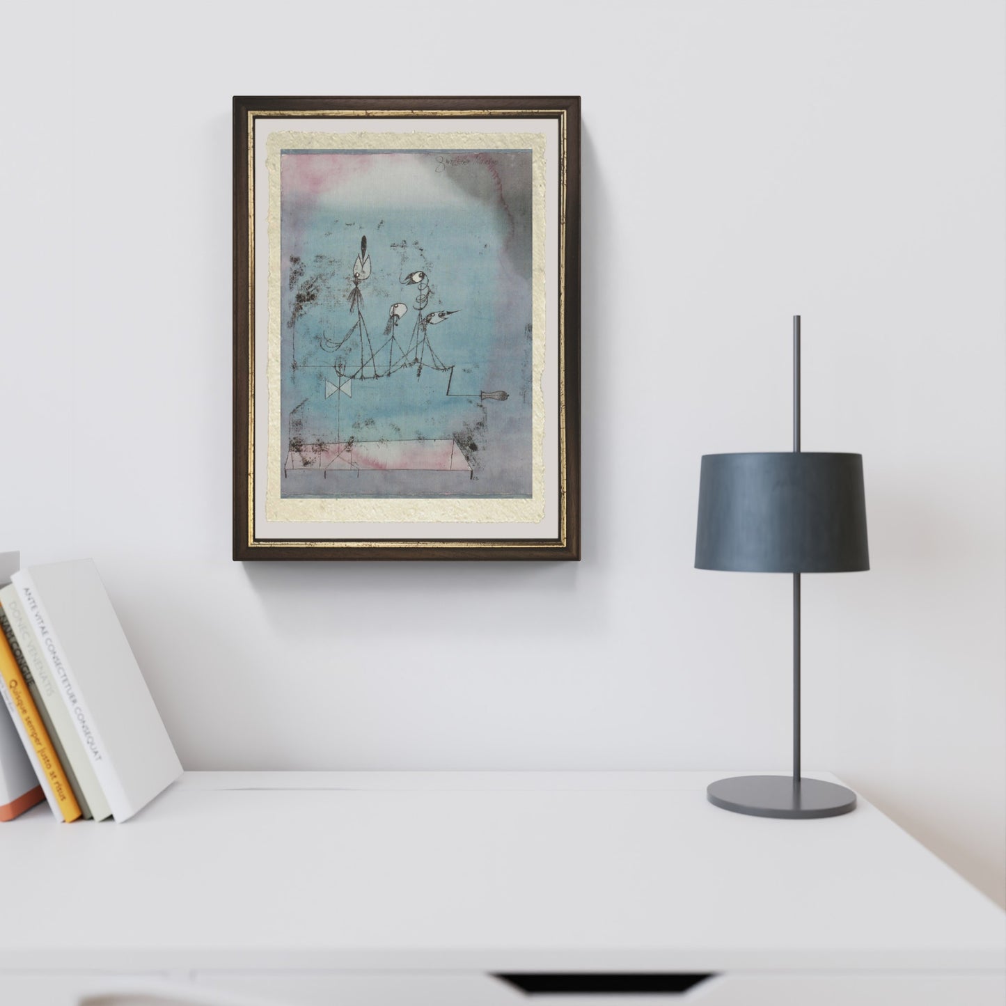 La macchina cinguettante di Paul Klee su pregiata carta Amalfi