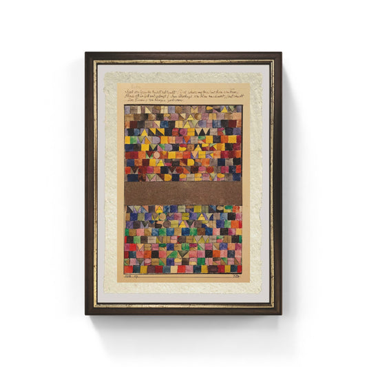 Dapprima innalzatosi dal grigiore della notte di Paul Klee su pregiata carta Amalfi